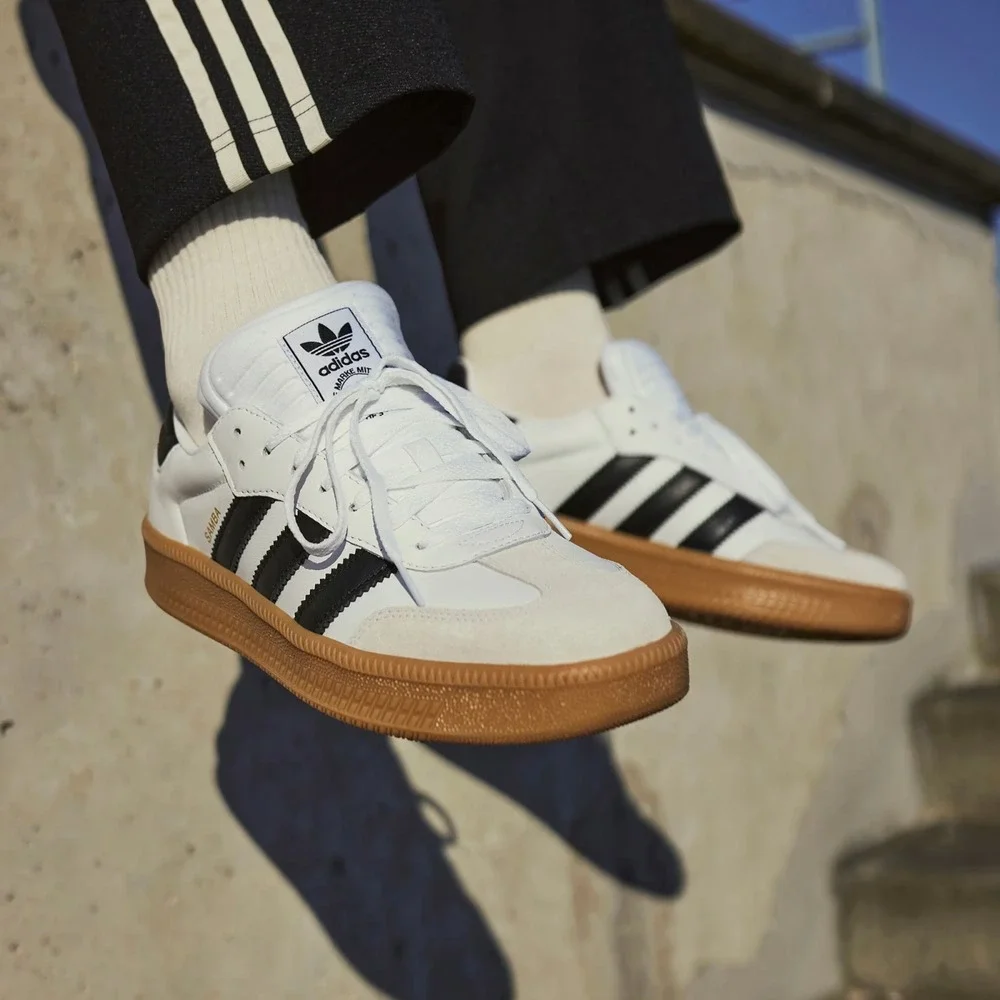 adidas® (Men's 9.5) (Women's 10.5) Samba™ XLG Shoes, Cloud White/Core Black/Gum
